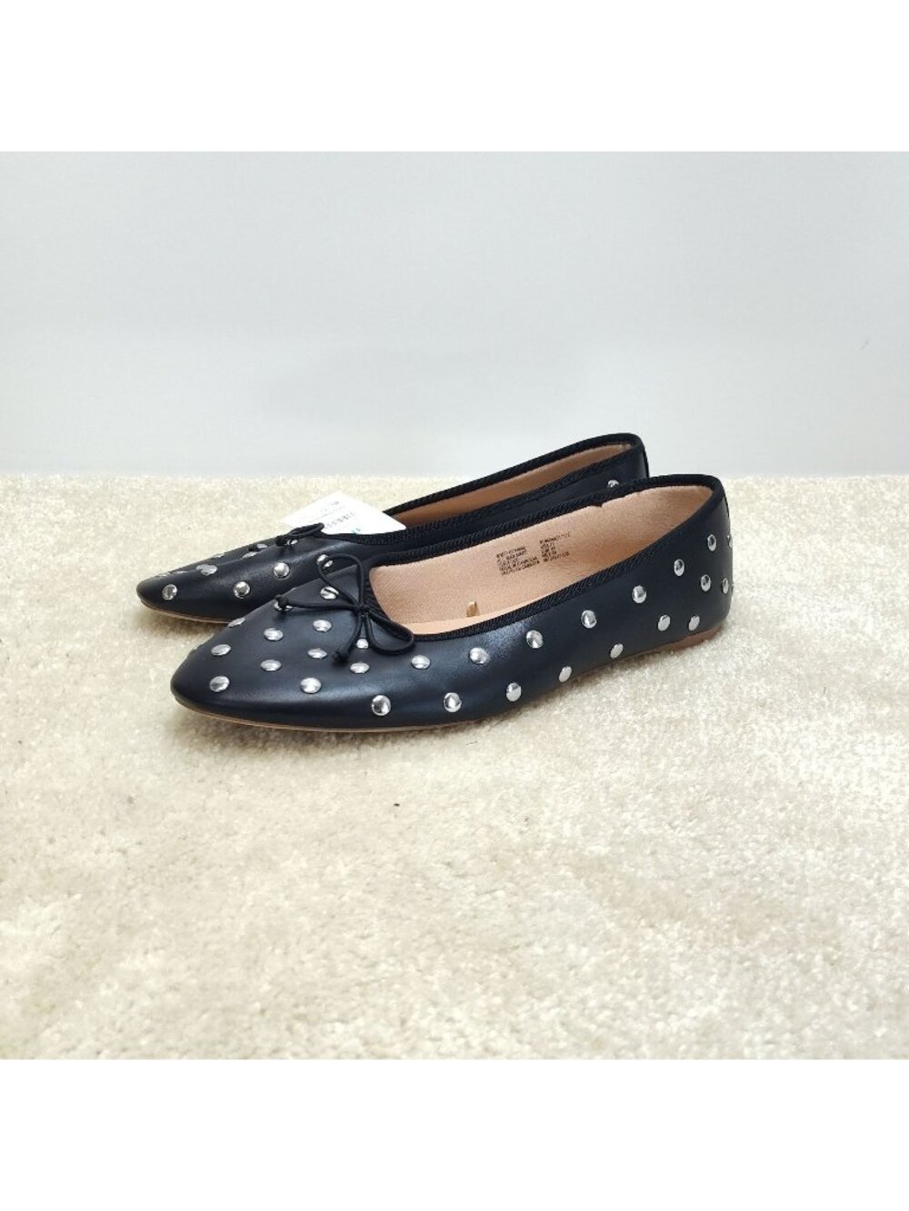 Time And Tru Studded Ballet Mary Jane Flats Loafers Slides Mules Slip-on US 11